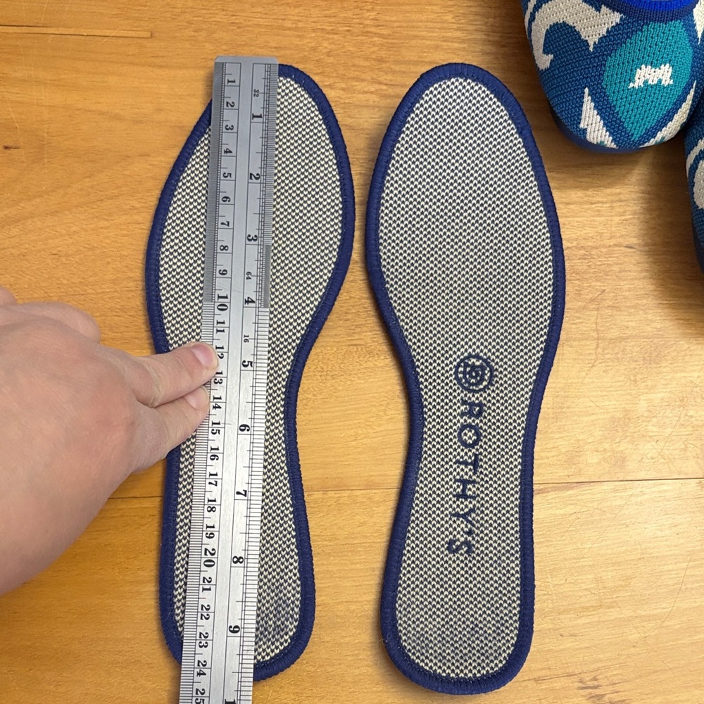 Rothy's The Flat Moroccan Blue Limited Edition Retired  Women's 7.5 (fits 6.5-7) - Picture 7 of 12
